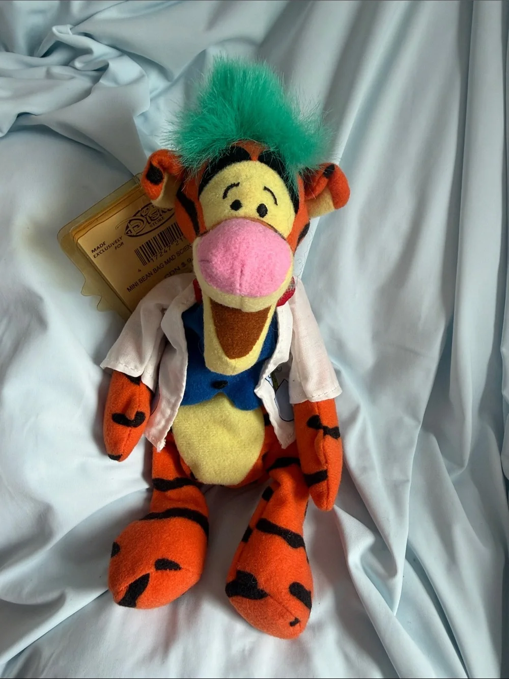 BNWT 8” Scientist Tigger Mini Bean Bag